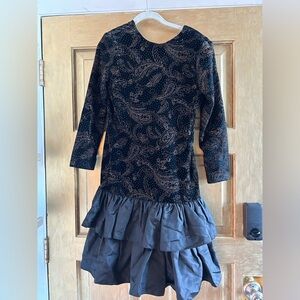 Vintage 80s drop waist prom dress